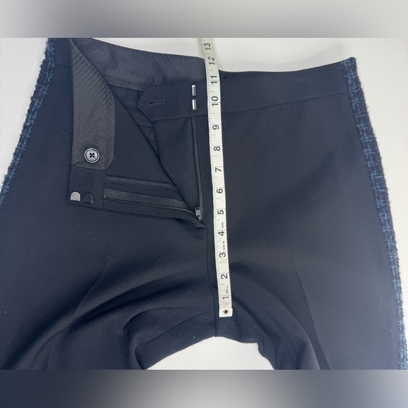 Tory Burch Tobie Wool Blend Tweed Stripe Dress Pants Womens Size 10 - Picture 8 of 14